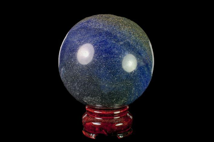 Polished Dumortierite Sphere - Madagascar #157684